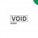 Клише штампа "Void" (зелёное - среднее) с рамкой