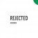 Клише штампа "Rejected" (зелёное - среднее)